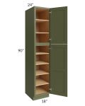 Midtown Hunter Green Shaker 18x24x90 Pantry Cabinet
