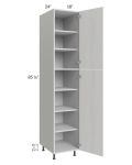 Milan Cream 18x24x90 Pantry Cabinet (24" depth)