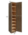 Midtown Mocha Shaker 18x24x96 Pantry Cabinet