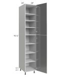 Milan Grey Gloss 18x24x96 Pantry Cabinet (24" depth)