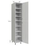Milan Cream 18x24x96 Pantry Cabinet (24" depth)