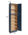 Midtown Blue Shaker 24x12x84 Pantry Cabinet 