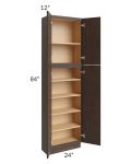 Vienna Kona Brown 24x12x84 Pantry Cabinet 