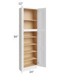 Salem White 24x12x84 Pantry Cabinet 