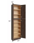 Tuscan Kona Brown 24x12x90 Pantry Cabinet 