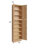 Tuscan Timber 24x12x90 Pantry Cabinet 