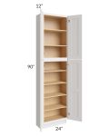 Midtown Cloud Shaker 24x12x90 Pantry Cabinet 