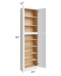 Midtown White Shaker 24x12x90 Pantry Cabinet 