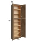 Midtown Mocha Shaker 24x12x90 Pantry Cabinet 