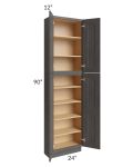 Salem Dark Grey 24x12x90 Pantry Cabinet 