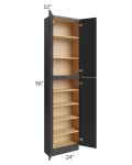 Vienna Black 24x12x96 Pantry Cabinet 