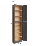 Salem Dark Grey 24x12x96 Pantry Cabinet 