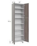 Milan Hazel 24x13x84 Pantry Cabinet (4 doors, 13" depth)