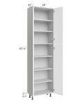 Milan White Matte 24x13x90 Pantry Cabinet (4 doors, 13" depth)