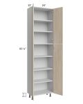 Milan Natural 24x13x90 Pantry Cabinet (4 doors, 13" depth)