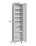 Milan Cream 24x13x96 Pantry Cabinet (4 doors, 13" depth)
