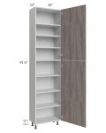 Milan Hazel 24x13x96 Pantry Cabinet (2 doors, 13" depth)