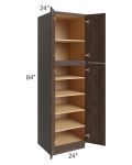 Tuscan Kona Brown 24x24x84 Pantry Cabinet