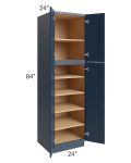 Midtown Blue Shaker 24x24x84 Pantry Cabinet
