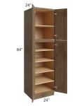 Midtown Mocha Shaker 24x24x84 Pantry Cabinet