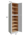 Tuscan Painted Grey 24x24x90 Pantry Cabinet