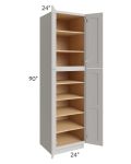 Midtown Light Grey Shaker 24x24x90 Pantry Cabinet