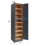 Midtown Indigo Shaker 24x24x90 Pantry Cabinet