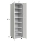 Milan Cream 24x24x90 Pantry Cabinet (4 doors, 24" depth)
