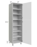 Milan White Matte 24x24x90 Pantry Cabinet (2 doors, 24" depth)