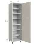Milan Beige Matte 24x24x90 Pantry Cabinet (2 doors, 24" depth)
