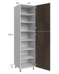 Milan Cafe 24x24x90 Pantry Cabinet (2 doors, 24" depth)