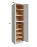 Midtown Light Grey Shaker 24x24x96 Pantry Cabinet