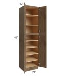 Midtown Mocha Shaker 24x24x96 Pantry Cabinet