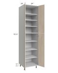 Milan Natural 24x24x96 Pantry Cabinet (4 doors, 24" depth)