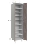 Milan Hazel 24x24x96 Pantry Cabinet (4 doors, 24" depth)