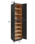 Vienna Black 24x24x96 Pantry Cabinet