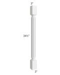 Southport White Shaker 3x3 Turned Post