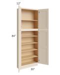 Midtown Cream Shaker 30x12x84 Pantry Cabinet 