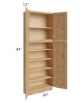 Midtown Timber Shaker 30x12x84 Pantry Cabinet 
