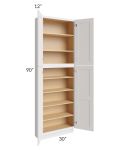 Midtown Cloud Shaker 30x12x90 Pantry Cabinet 