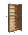 Midtown Mocha Shaker 30x12x90 Pantry Cabinet 