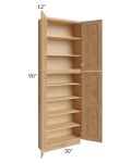 Midtown Timber Shaker 30x12x90 Pantry Cabinet 