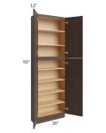 Vienna Kona Brown 30x12x90 Pantry Cabinet 