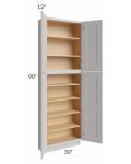 Salem Light Grey 30x12x90 Pantry Cabinet 