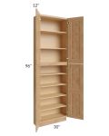 Tuscan Timber 30x12x96 Pantry Cabinet 