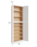 Midtown Cloud Shaker 30x12x96 Pantry Cabinet 