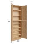Midtown Timber Shaker 30x12x96 Pantry Cabinet 