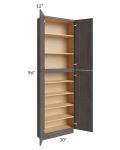 Salem Dark Grey 30x12x96 Pantry Cabinet 