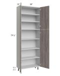 Milan Hazel 30x13x84 Pantry Cabinet (13" depth)