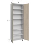 Milan Natural 30x13x90 Pantry Cabinet (13" depth)